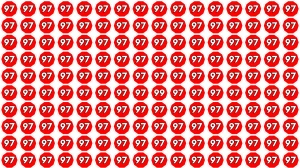 Optical Illusion Find it Out: Within 5 Seconds Spot The Number 99 among 97