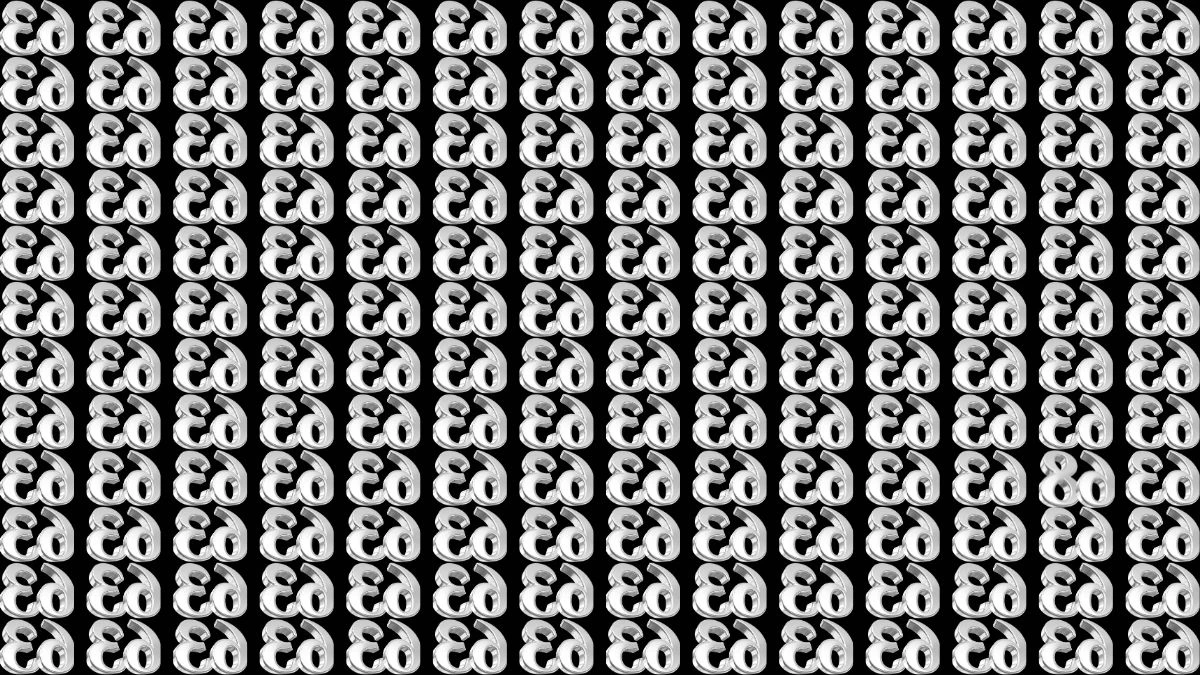 Optical Illusion IQ Test: Are You A Genius? Within 13 Seconds Spot The Inverted 68 among Inverted 63