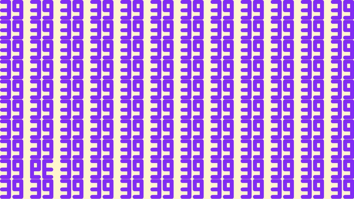 Optical Illusion IQ Test: Are You A Genius? Within 5 Seconds Spot The Inverted 39 among 39