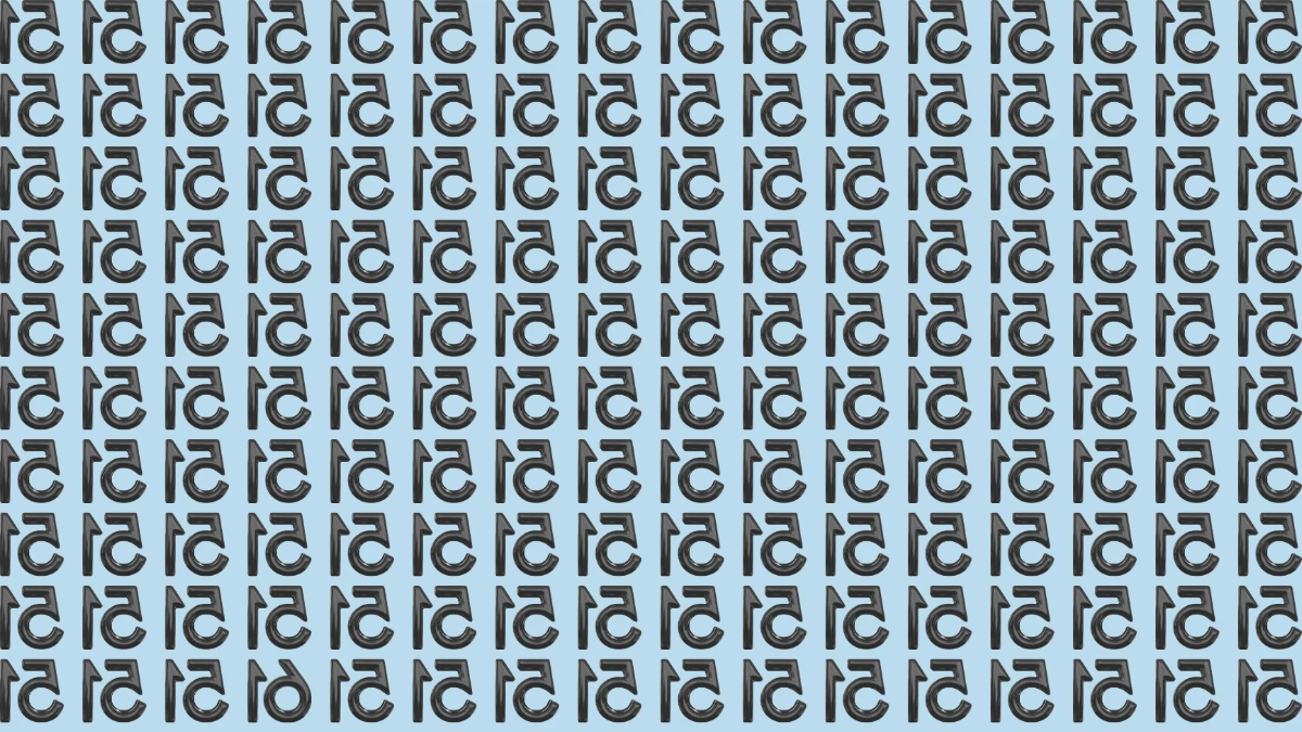 Optical Illusion IQ Test: Are You A Genius? Within 7 Seconds Spot The Inverted 61 among Inverted 51