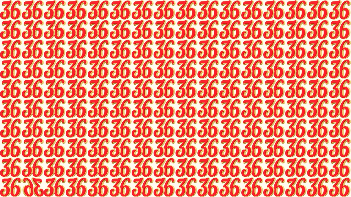 Optical Illusion IQ Test: Are You A Genius? Within 8 Seconds Spot The Inverted 36 among 36