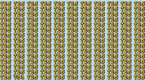 Optical Illusion IQ Test: Within 7 Seconds Spot The Inverted 735 among 725