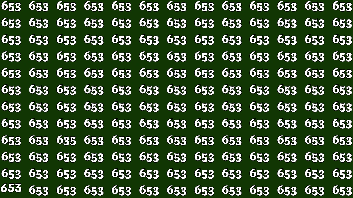 Optical Illusion: Only a person with high IQ Level can Spot the Hidden Number 653