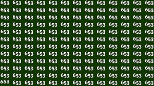 Optical Illusion: Only a person with high IQ Level can Spot the Hidden Number 653