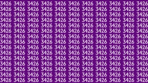 Optical Illusion Puzzle IQ Test: Can You Spot the Number 3436 Among 3426 in 6 Seconds?