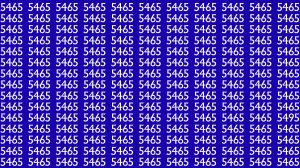 Optical Illusion Puzzle IQ Test: Within 6 Seconds Spot The Number 5495 among 5465