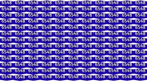 Optical Illusion Puzzle IQ Test: Within 6 Seconds Spot The Number 6348 among 6548