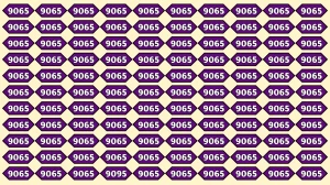 Optical Illusion Puzzle IQ Test: Within 6 Seconds Spot The Number 9095 among 906...