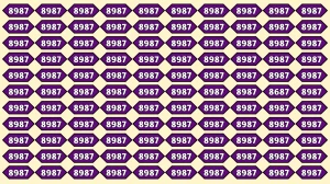 Optical Illusion Puzzle IQ Test: Within 7 Seconds Spot The Number 8687 among 898...