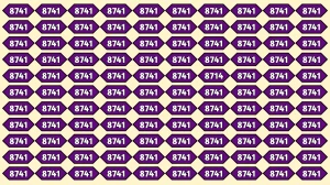 Optical Illusion Puzzle IQ Test: Within 7 Seconds Spot The Number 8714 among 874...