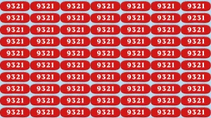 Optical Illusion Puzzle IQ Test: Within 7 Seconds Spot The Number 9231 among 932...