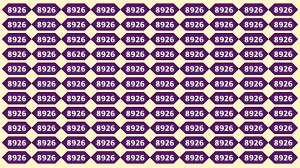 Optical Illusion Puzzle IQ Test: Within 8 Seconds Spot The Number 8626 among 892...