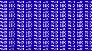 Optical Illusion Puzzle IQ Test: Within 9 Seconds Spot The Number 9910 among 9610