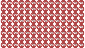 Optical Illusion Test Your Vision: Only Eagle Eyes Can Find 99 and 93 Hidden Among 98 in 7 Seconds!