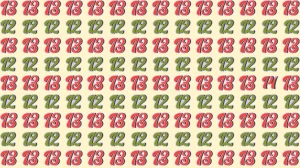 Optical Illusion: Within 7 Seconds Spot The Number 14 among 12 and 13