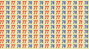 Optical Illusion: Within 7 Seconds Spot The Number 71 among 77 and 74