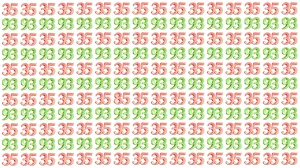 Optical Illusion: Within 7 Seconds Spot The Number 85 among 93 and 35