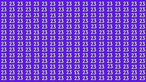 Optical Illusion: Within 8 Seconds Spot The Inverted Number 22 and 33 among 23