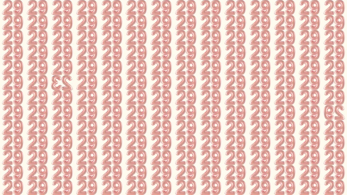 Optical Illusion: Within 8 Seconds Spot The Inverted Number 23 and 29 among 29