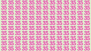Optical Illusion: Within 8 Seconds Spot The Inverted Number 35 and 85 among 35
