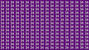 Optical Illusion: Within 8 Seconds Spot The Inverted Number 45 and 34 among 34