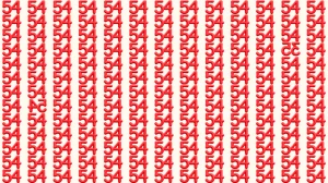 Optical Illusion: Within 8 Seconds Spot The Inverted Number 54 and 35 among 54