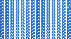 Optical Illusion: Within 8 Seconds Spot The Inverted Number 62 and 92 among 92