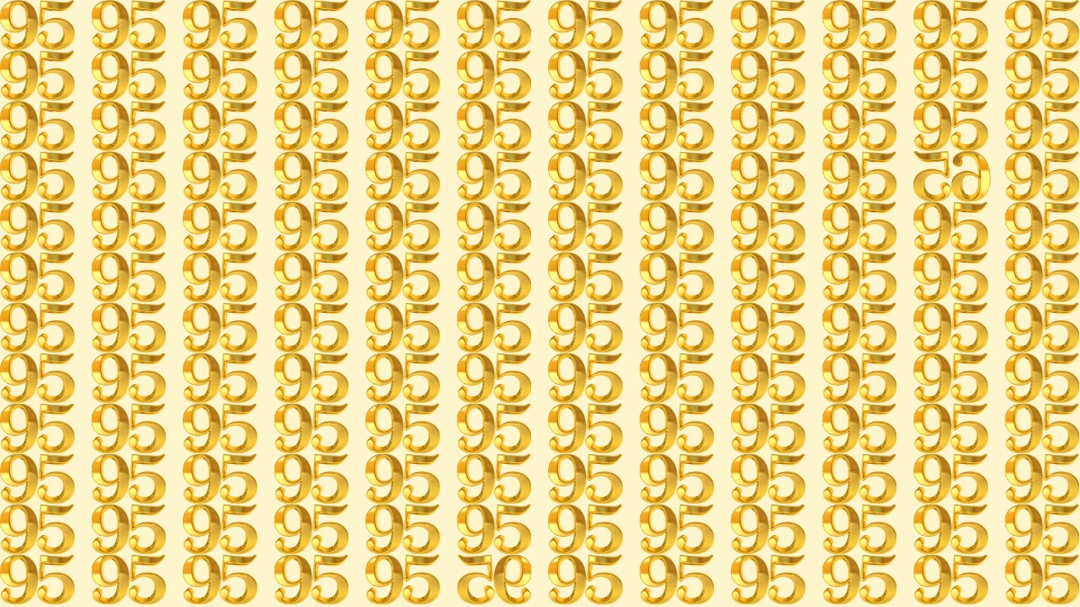 Optical Illusion: Within 8 Seconds Spot The Inverted Number 95 and 65 among 95