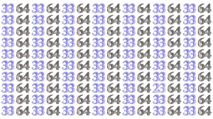 Optical Illusion: Within 8 Seconds Spot The Number 23 among 64 and 33