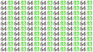 Optical Illusion: Within 9 Seconds Spot The Number 33 among 64 and 83