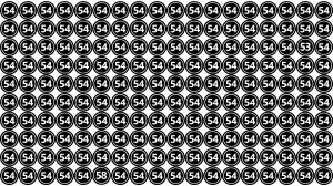 Optical Illusion: Within 9 Seconds Spot The Number 53 among 58 and 54