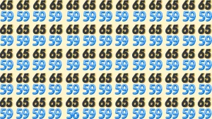 Optical Illusion: Within 9 Seconds Spot The Number 56 among 65 and 59