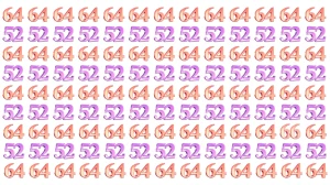 Optical Illusion: Within 9 Seconds Spot The Number 66 among 64 and 52