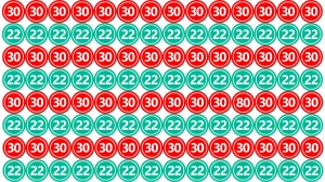 Optical Illusion: Within 9 Seconds Spot The Number 80 among 30 and 22