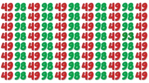 Optical Illusion: Within 9 Seconds Spot The Number 93 among 98 and 49