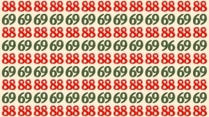 Optical Illusion: Within 9 Seconds Spot The Number 96 among 88 and 69