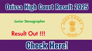 Orissa High Court Junior Stenographer Result 2025 OUT (Direct Link) - Download Scorecard @ orissahighcourt.nic.in