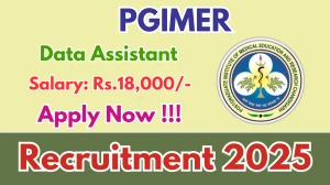 PGIMER Data Assistant Recruitment 2025 – Apply Online