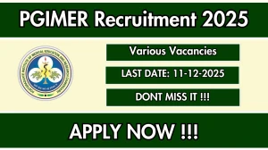 PGIMER Recruitment 2025 - Apply Online for 06 Project Technical Support II, Project Nurse II Posts PGIMER Recruitment 2025 - Apply Online for 06 Project Technical Support II, Project Nurse II Posts