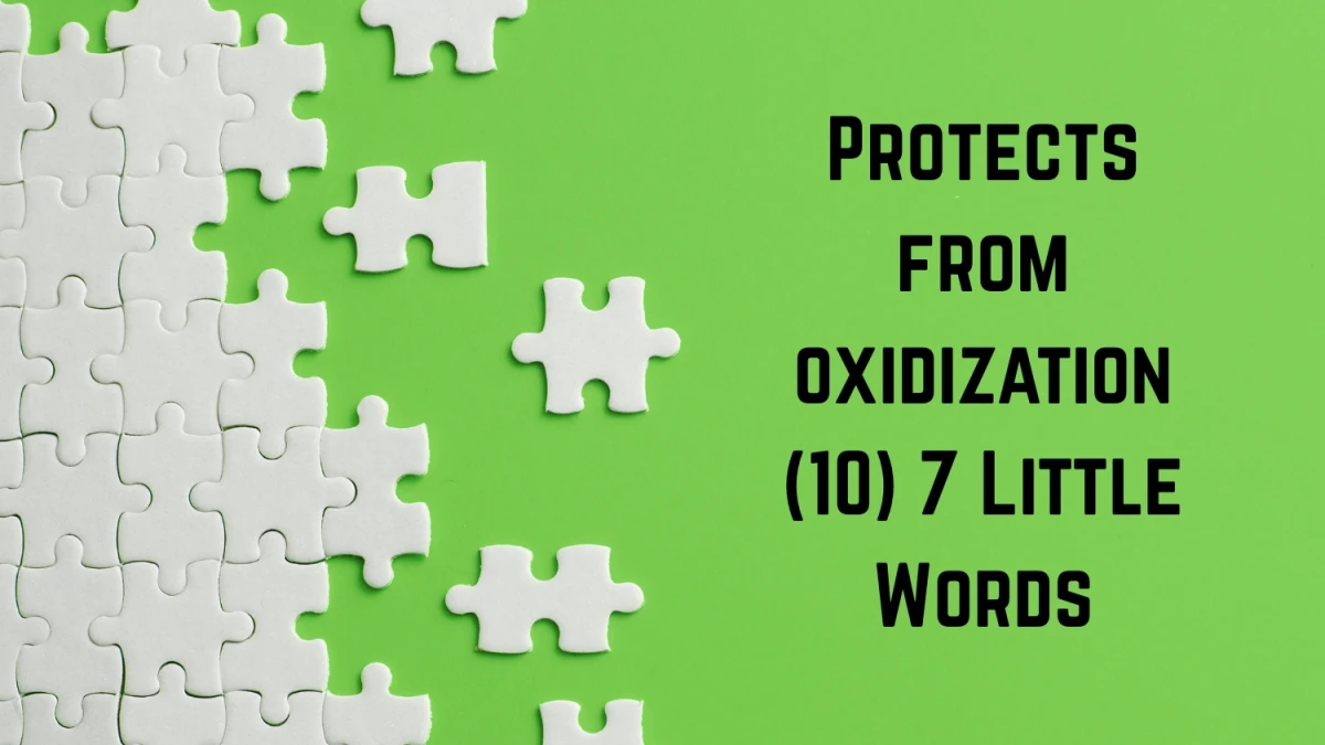 Protects from oxidization 7 Little Words 10 letters Answer