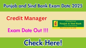 Punjab and Sind Bank Credit Manager Exam Date 2025 Out for 130 Posts at punjabandsind.bank.in Check Admit Card Details Here