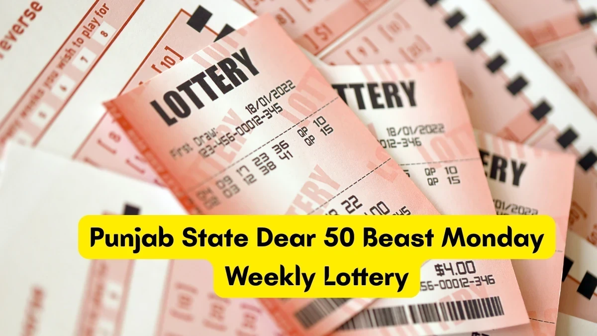 Punjab State Dear 50 BEAST MONDAY Weekly Lottery Result 08.12.2025 6 PM OUT Check Winning Numbers and Prize Details