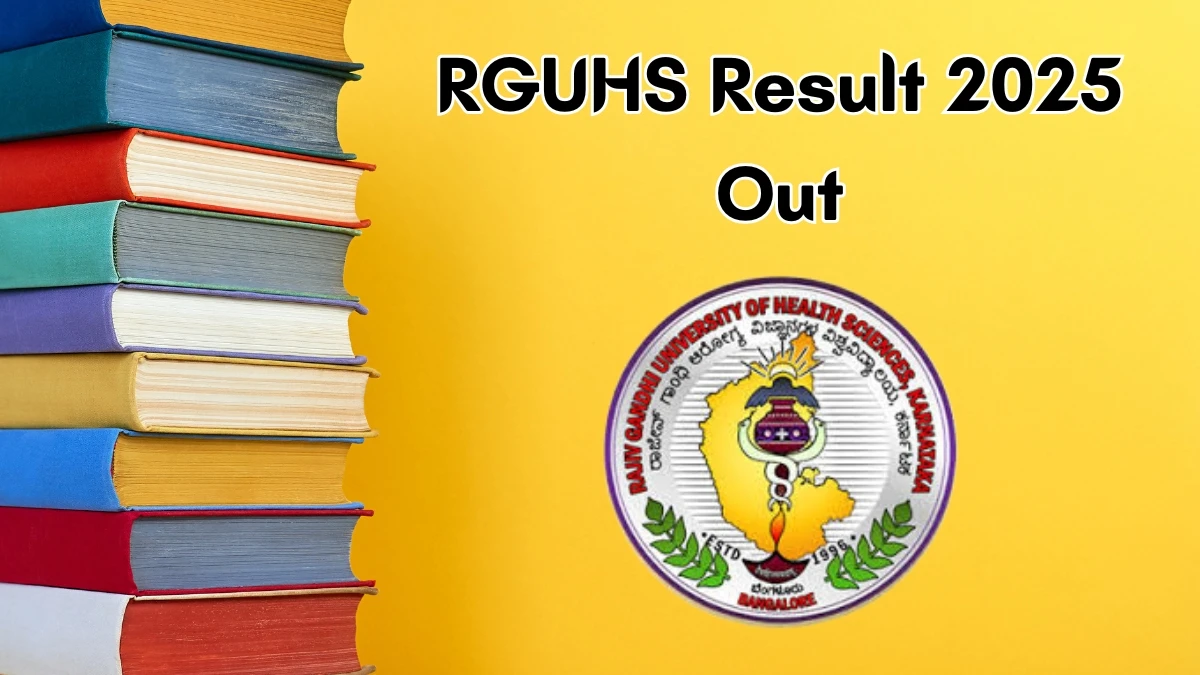 RGUHS Result 2025 Out at rguhs.ac.in Direct Link to Download UG Course Result