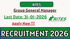 RITES Group General Manager Recruitment 2026 - Apply Offline for 02 Posts