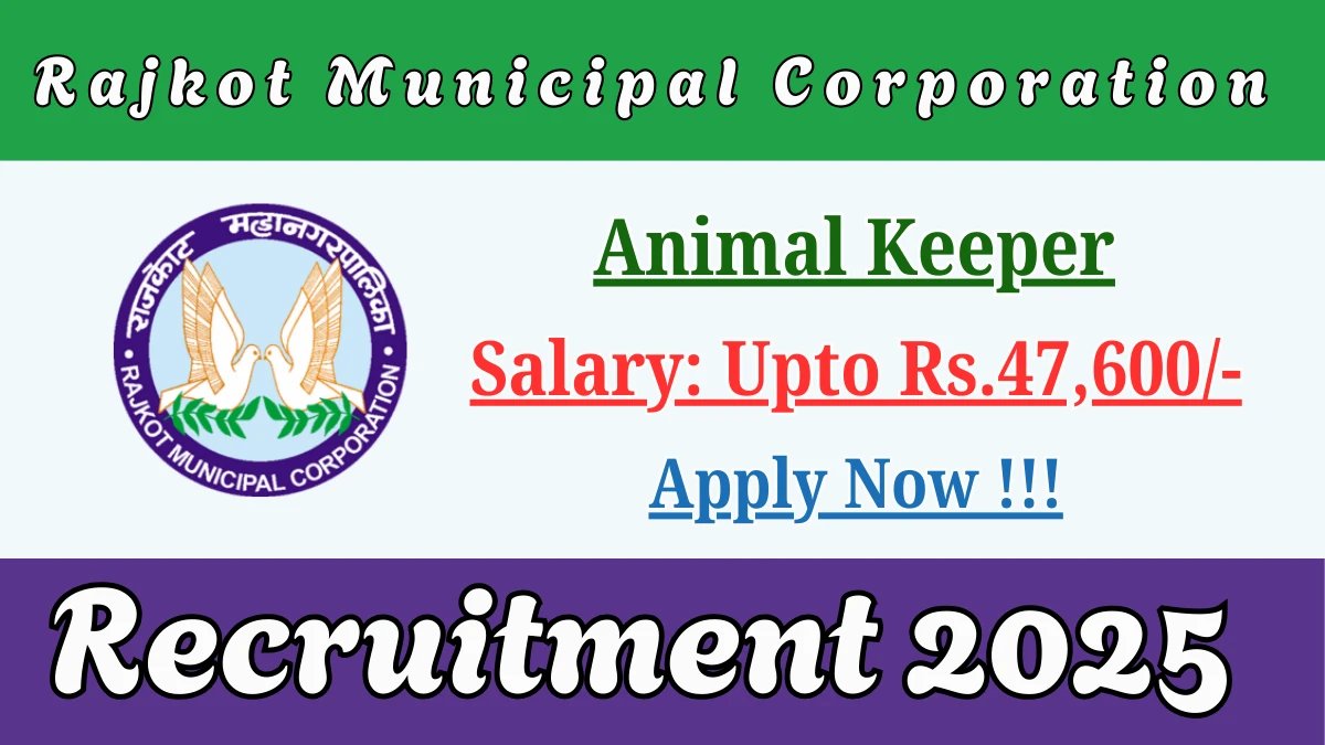 RMC Animal Keeper Recruitment 2025 – Apply Online for 10 Posts