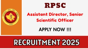 RPSC Recruitment 2026 - Apply Online for 28 Assistant Director, Senior Scientific Officer Posts RPSC Recruitment 2026 - Apply Online for 28 Assistant Director, Senior Scientific Officer Posts