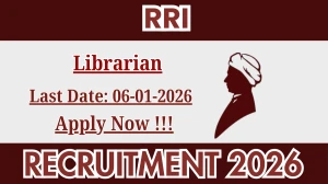 RRI Librarian Recruitment 2026 – Apply Online