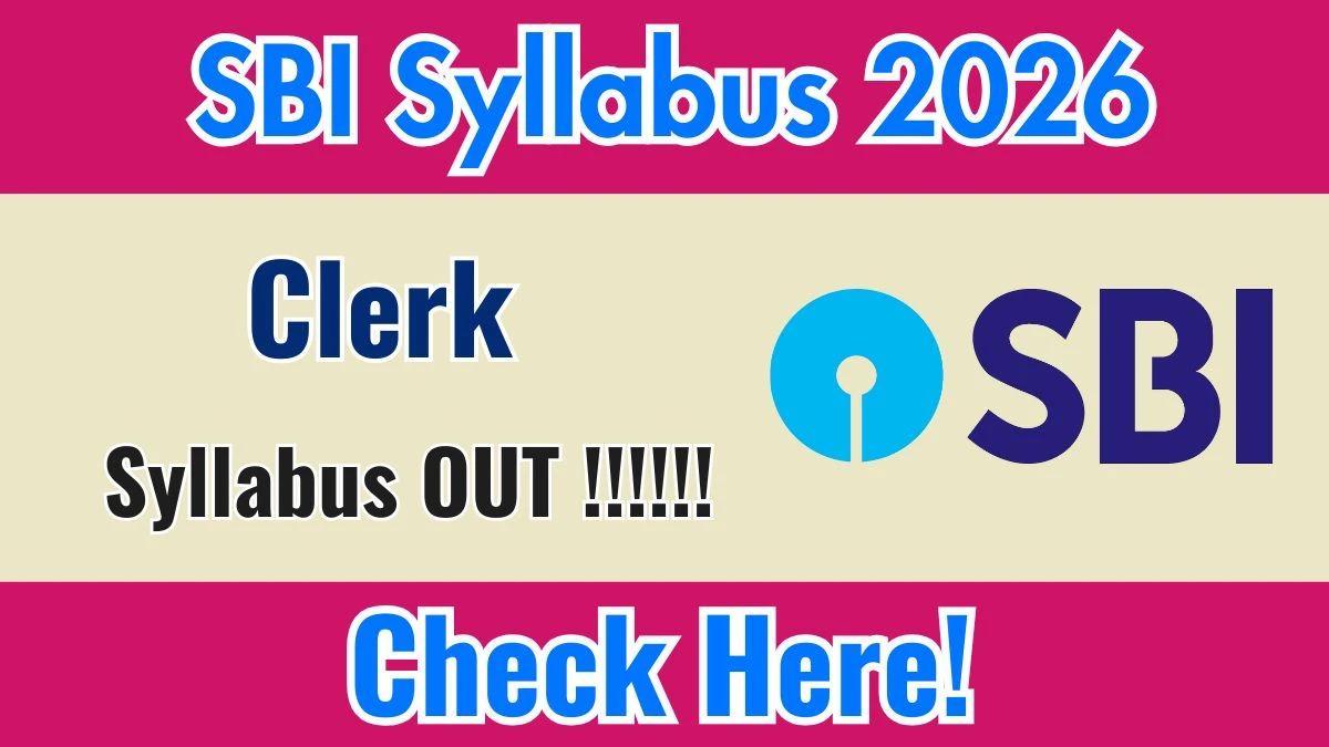 SBI Clerk Syllabus 2026 - Download PDF & Exam Pattern