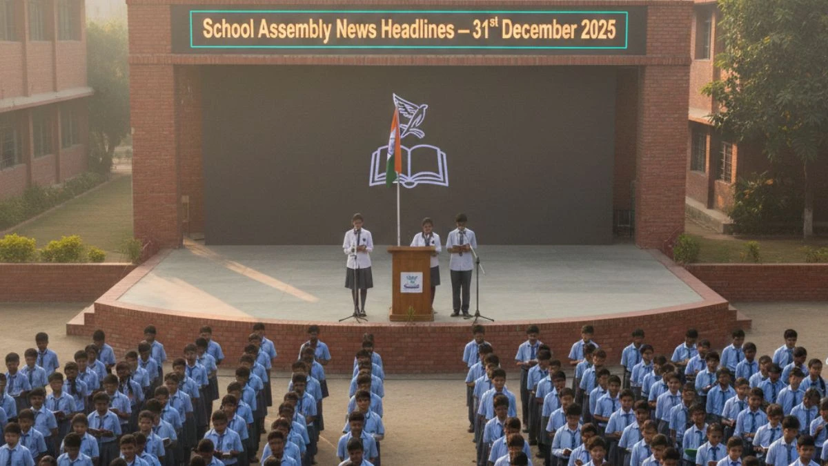 School Assembly News Headlines Today 31st December 2025: Top National, World, Sports, and Business News