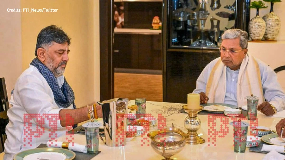 Siddaramaiah, Shivakumar Share Breakfast to Show Political Unity